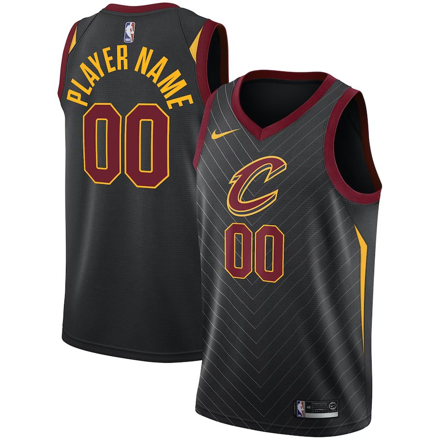 Men Cleveland Cavaliers Nike Black Swingman Custom NBA Jersey